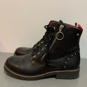 Black leather Pikolinos Vicar boots size 10